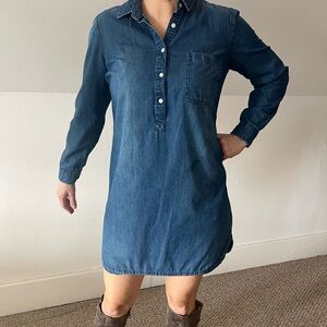 Old Navy Dark Blue Denim Dress